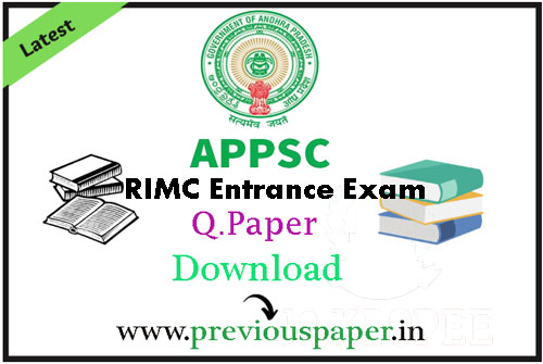 APPSC RIMC Previous Question Papers