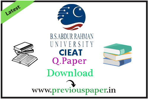 CIEAT Question Paper