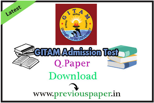 GITAM GAT Question Paper