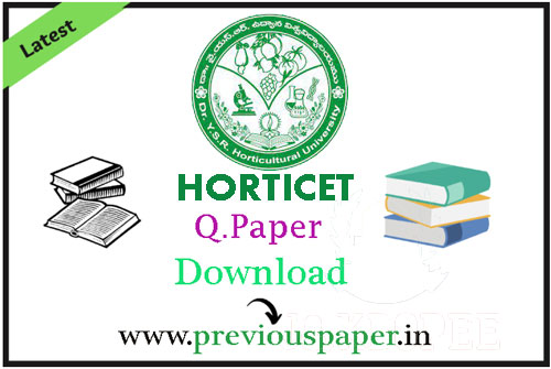 HORTICET Question Paper