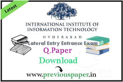 IIIT Hyderabad LEEE Previous Question Papers