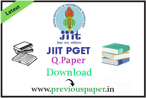 JIIT PGET Question Paper