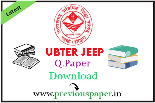 UBTER JEEP Question Paper